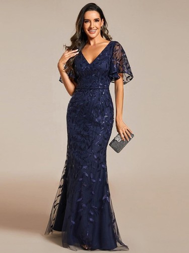 Ever pretty navy - navy, sequin