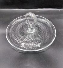 Vintage Webb England Glass Cake Stand Plate 26cm Diameter
