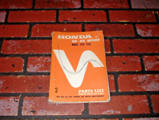 GENUINE HONDA S50 & S65 ILLUSTRATED SPARE PARTS LIST / CATALOGUE. FREE U.K. POST