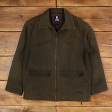 Vintage CHAPS Bomber Jacket M Ralph Lauren Quilt Lined Green