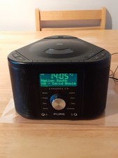 Pure Chronos CD Series 2 DAB/FM/AUX/Alarm Clock/Radio In Black + lead No CD 