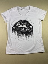 WOMENS VNECK JACK DANIELS LIPS