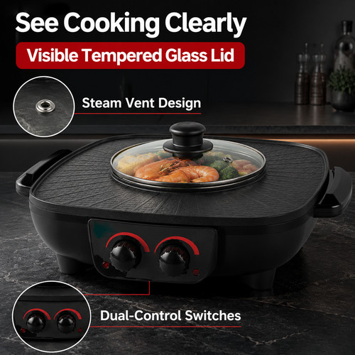 Electric hot pot bbq - in, 1