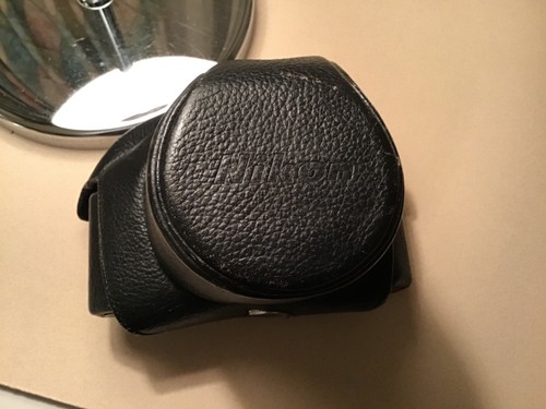 Nikon black leather - nikon,