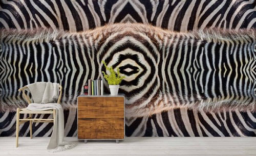 Zebra print self adhesive - 3d,