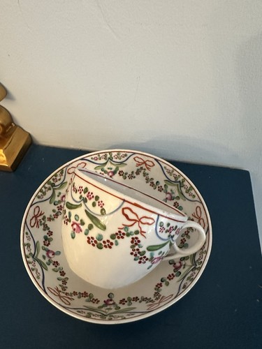 Antique teacup and saucer - teacup,
