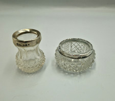Antique solid silver rimmed