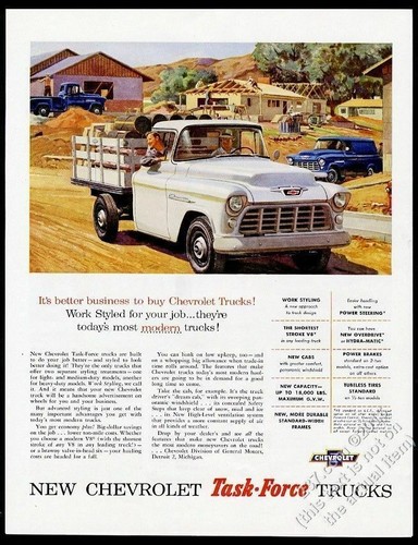 1956 chevrolet 3600 stakebed - 3600,