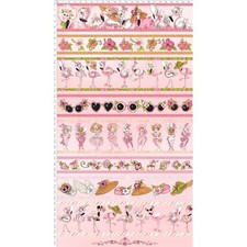 Flamingo Fancy Border Stripe