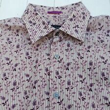 PAUL SMITH SHIRT Size L -  COOL FLORAL DESIGN - Gorgeous Stylish *SOME FADING *