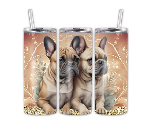 Cute french bulldog tumbler - french,