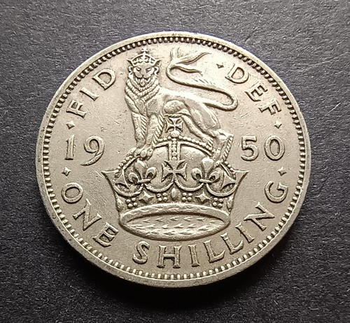 1950 english shilling king - shilling,