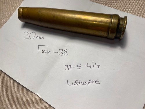 Luftwaffe 20mm brass casing - 20mm,