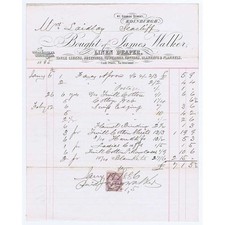 1885 Billhead James Walker