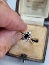 Sapphire Diamond Ring Yellow