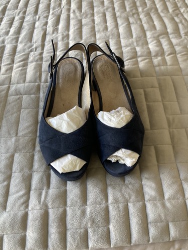 Hobbs navy suede platform - navy,