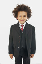 Boys Black Suit 5 Piece