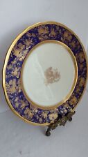 Aynsley 1930's Cobalt Blue And Gold Dinner Plate 26.5 Cm