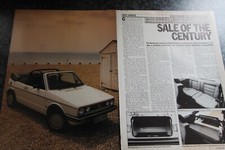Original 1987 Autocar mag road test: VW GOLF CABRIOLET CLIPPER