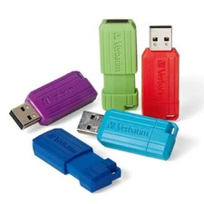 Verbatim USB  Drive|Memory Stick|Pendrive - 32GB 64GB PinStripe Various Colours