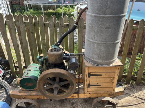 Lister stationary engine - , on
