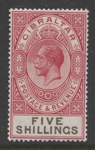 Gibraltar 1925 kgv 5 - kgv, 5/-