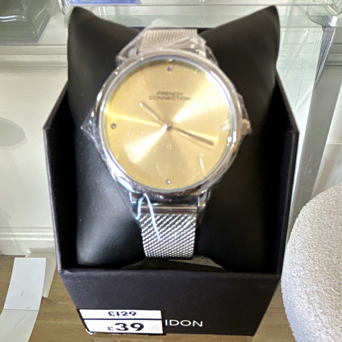 Fcuk analog watch ld99 mustard - fcuk,