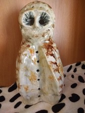 Vintage Large Pottery Owl
