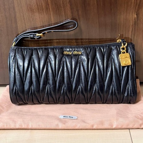 Miumiu matelasse black - black, leather