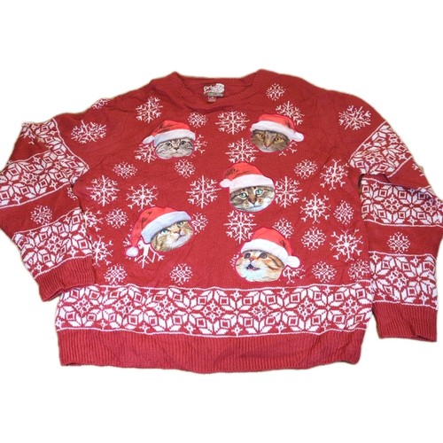 Ugly christmas sweater cat - ugly,