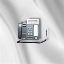 Panasonic KX-DT343 In Charcoal With New Curly Cord No Line Cord - Used