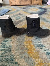 Quechua Junior Black Waterproof Snow Boots UK Size 2.5
