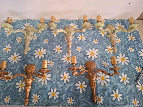 Vintage brass wall - x,