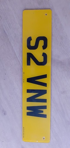 Private reg plate vnw - reg, s2