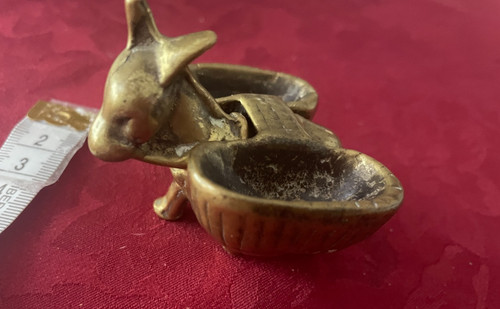 Vintage brass donkey and - donkey,