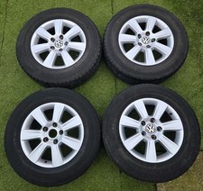 Genuine VW Transporter T5 16" Alloy Wheels With 4 Matching Tyres