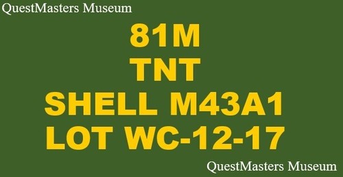 Wwii 81mm m43a1 - u.s.,