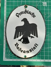 Enamel Sign Prussian Bath