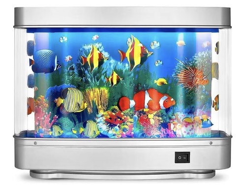 Fake fish tank lamp - lamp, mini