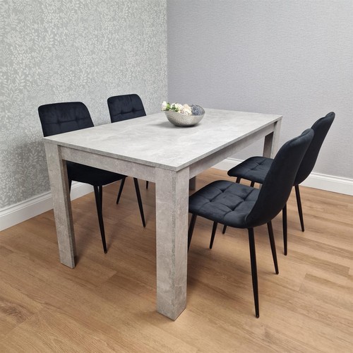 Modern grey dining table set - modern,