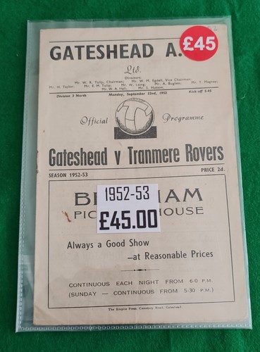 Gateshead tranmere rovers - gateshead,