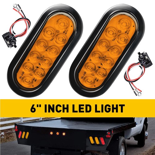 2pcs led oval signal - led, turn