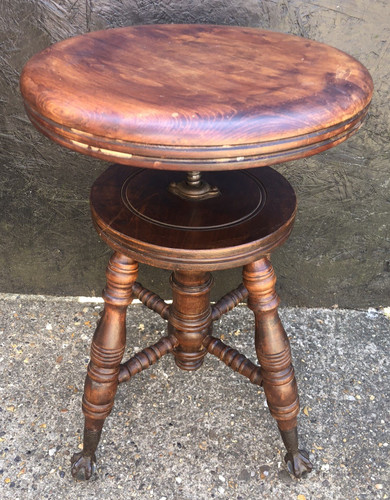 Piano stool antique victorian - antique,