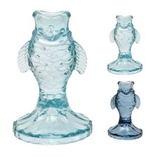 Nautical Glass Fish Candle