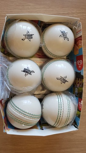 White indoor pvc - cricket, balls