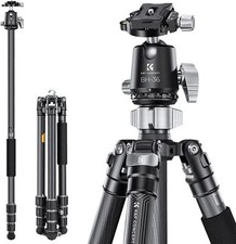 K&F Concept X-Series 172cm Carbon Fiber Camera Tripod,Professional 35.2lbs Loads