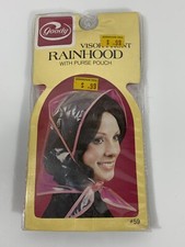 GOODY Pink Rain Hood Bonnet