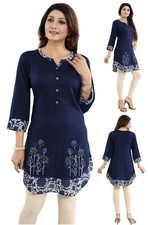 Ladies Blue Rayon Designer