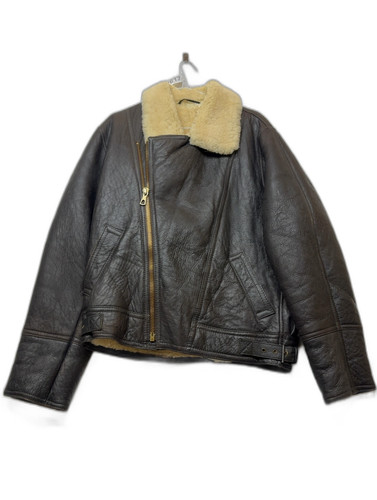 Mabu brown leather shearling - mabu,