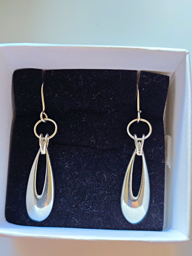 Ortak 925 silver teardrop - silver,